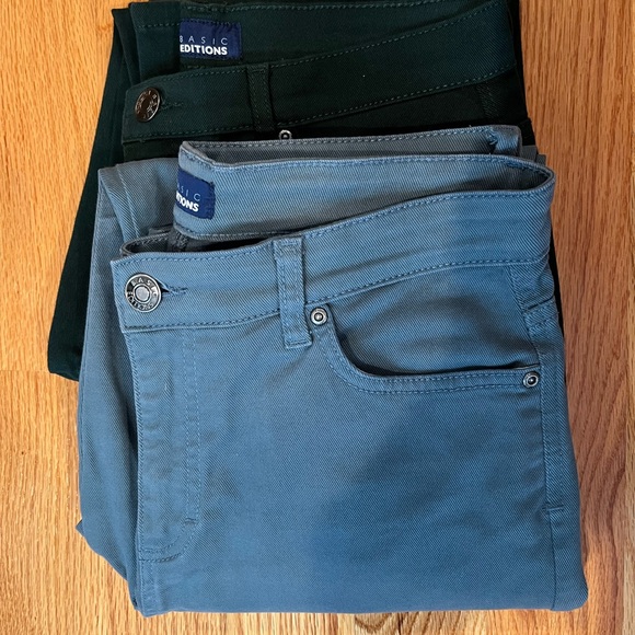 Basic Editions Colored Jeans (Set of 2) - Picture 5 of 6